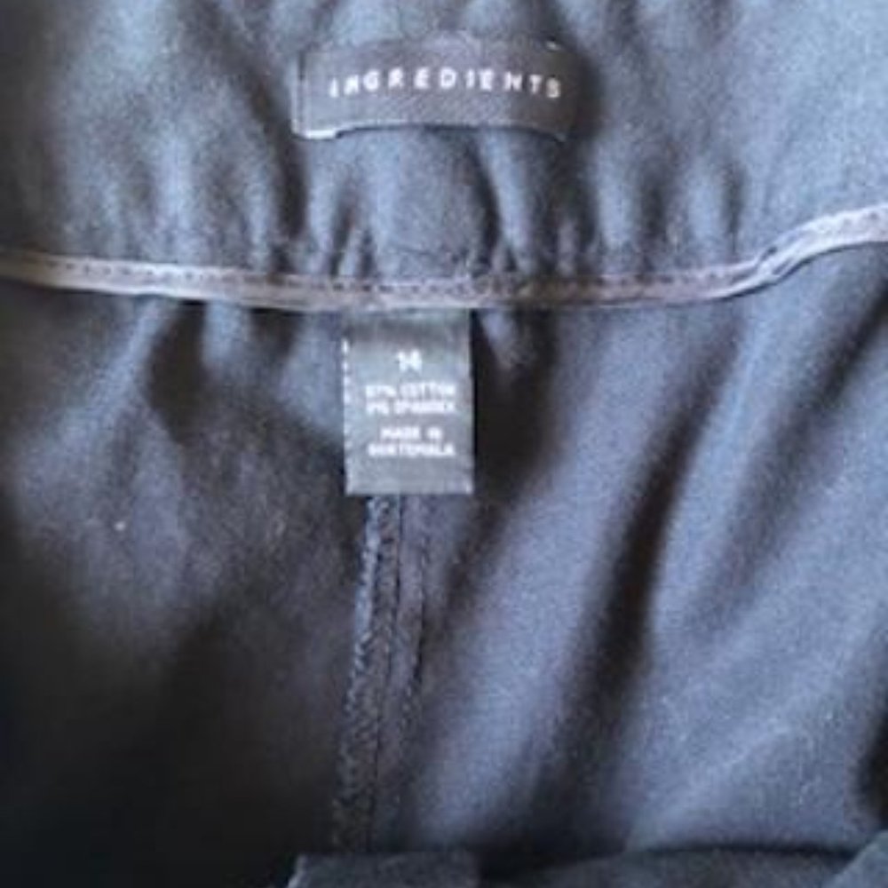 Ingredients, Women's Size 14, Black, Cotton Blend, Mid-Rise Shorts - Picture 5 of 7
